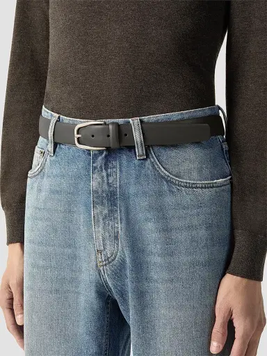 Zegna Men's Leather Belt | Thumbnail 2 Zegna Men's Leather Belt | Thumbnail 2