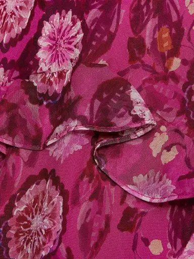 Saloni Women's Sarita Floral Silk Maxi Dress | Thumbnail 7