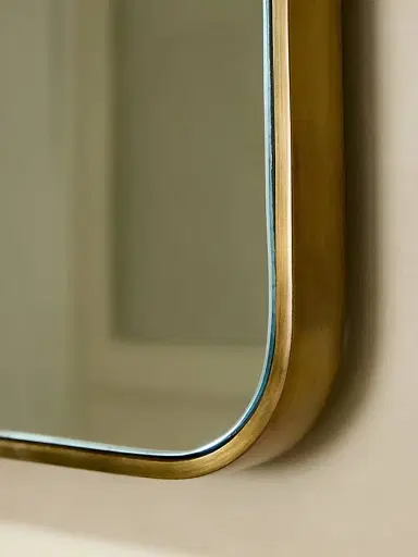 Arteriors Lennox Antique Brass Iron Irregular Mirror | Thumbnail 5