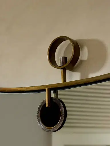 Arteriors Lennox Antique Brass Iron Irregular Mirror | Thumbnail 6
