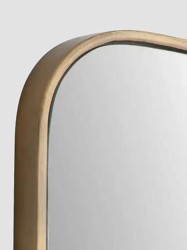 Arteriors Lennox Antique Brass Iron Irregular Mirror | Thumbnail 7