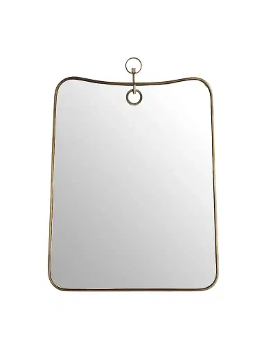 Arteriors Lennox Antique Brass Iron Irregular Mirror | Thumbnail 1