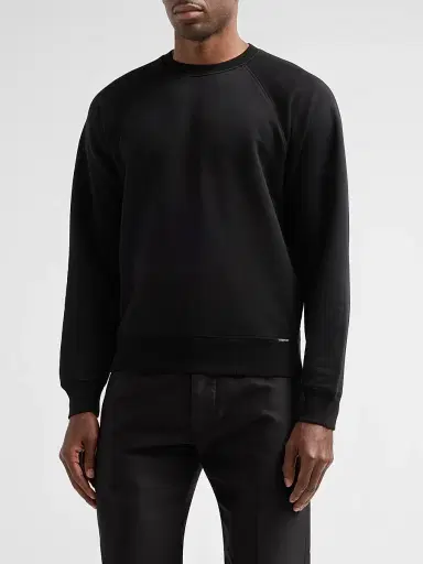 Tom Ford Men's Crewneck Cotton Sweatshirt | Thumbnail 4