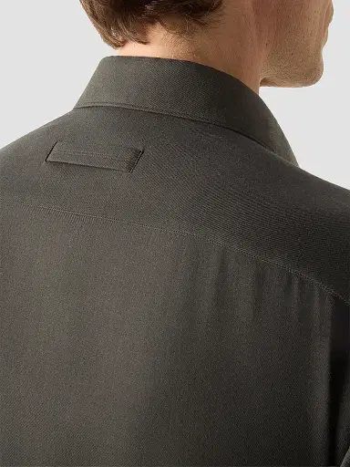 Zegna Men's Cashco Shirt | Thumbnail 5 Zegna Men's Cashco Shirt | Thumbnail 5