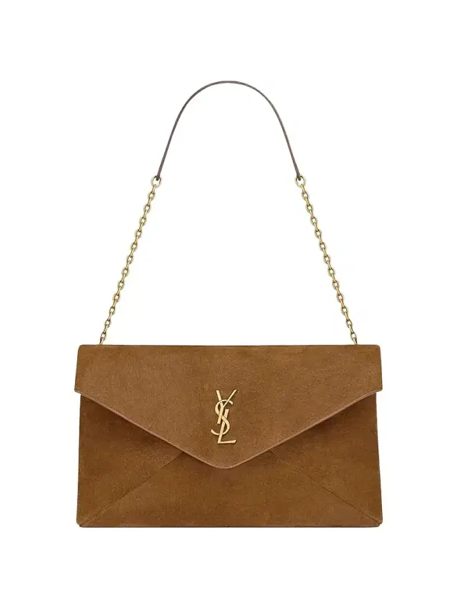 Women's Cassandre Shoulder Bag on Chain in Suede