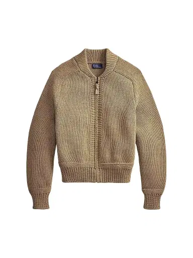 Polo Ralph Lauren Women's Cotton-Blend Full-Zip Sweater | Thumbnail 1 Polo Ralph Lauren Women's Cotton-Blend Full-Zip Sweater | Thumbnail 1