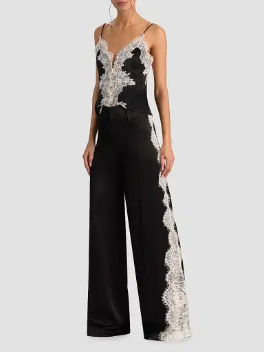 Alice + Olivia Women's Olivia Lace-Godet Wide-Leg Pants | Thumbnail 2