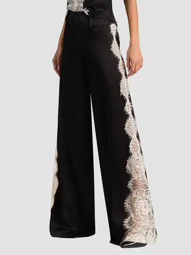 Alice + Olivia Women's Olivia Lace-Godet Wide-Leg Pants | Thumbnail 5
