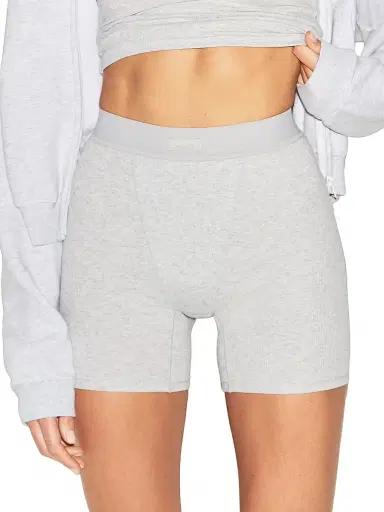 Skims Women's Cotton Rib Boxer 3-Pack | Thumbnail 4