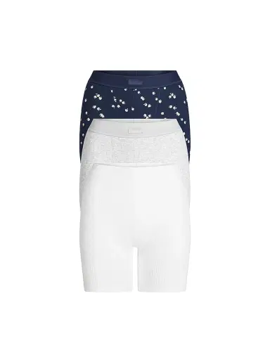 Skims Women's Cotton Rib Boxer 3-Pack | Thumbnail 1