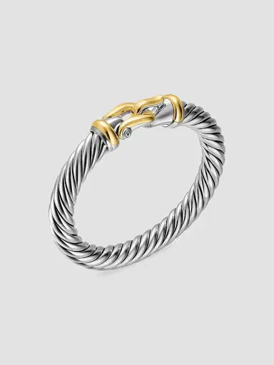 David Yurman Women's Cable Flex Buckle Bracelet in Sterling | Thumbnail 2