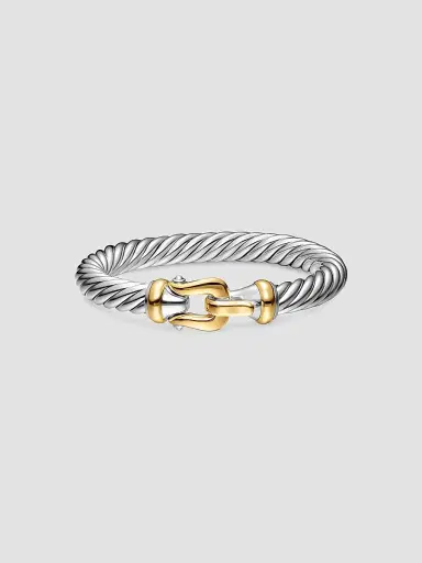 David Yurman Women's Cable Flex Buckle Bracelet in Sterling | Thumbnail 3