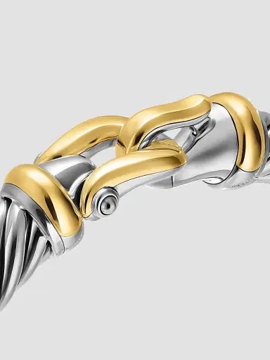David Yurman Women's Cable Flex Buckle Bracelet in Sterling | Thumbnail 4