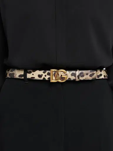 Dolce & Gabbana Women's Canazei Stampato Leopard-Print Belt | Thumbnail 2 Dolce & Gabbana Women's Canazei Stampato Leopard-Print Belt | Thumbnail 2