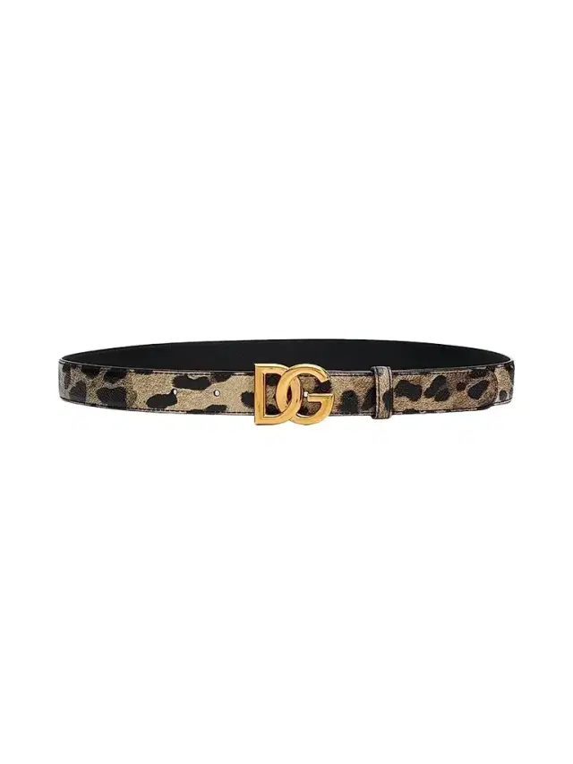 Dolce & Gabbana Women's Canazei Stampato Leopard-Print Belt