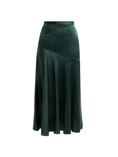 Adam Lippes Women's Tess Silk Charmeuse Midi Skirt | Thumbnail 1