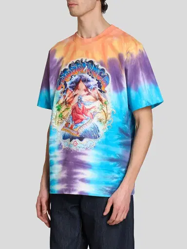 Casablanca Men's Eveil Ancestral Tie Dye T-Shirt | Thumbnail 4