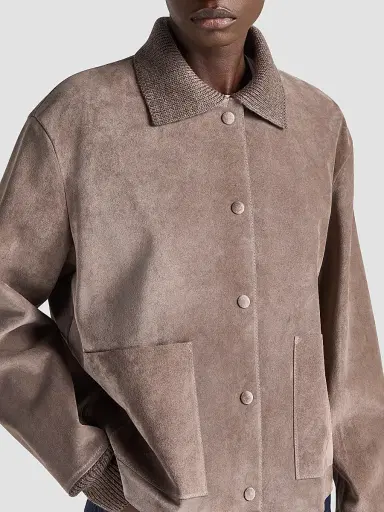 JW Anderson Women's Suede Jacket | Thumbnail 2 JW Anderson Women's Suede Jacket | Thumbnail 2