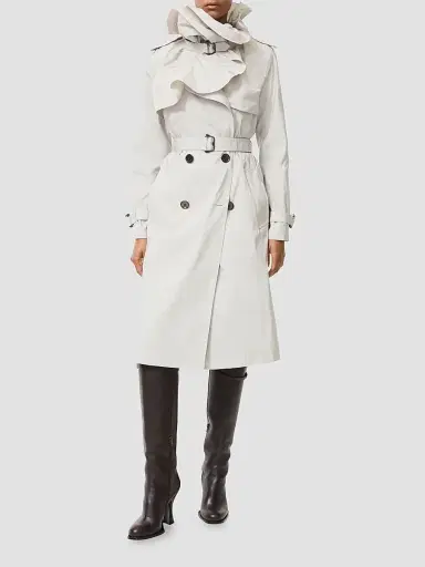 Burberry Women's Clare Faille Trench Coat | Thumbnail 2