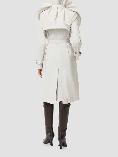 Burberry Women's Clare Faille Trench Coat | Thumbnail 3