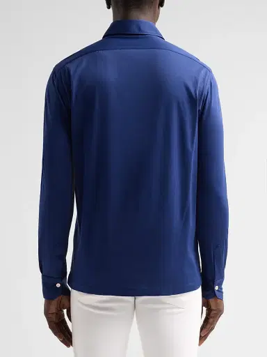 Kiton Men's Cotton Piqué Polo Shirt | Thumbnail 3 Kiton Men's Cotton Piqué Polo Shirt | Thumbnail 3