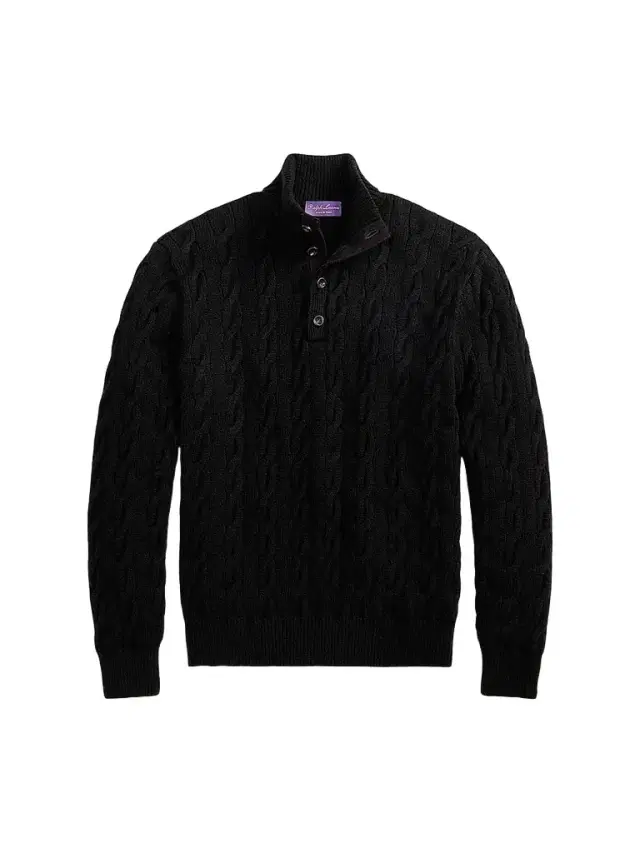 Ralph Lauren Purple Label Men's Cable-Knit Cashmere Sweater