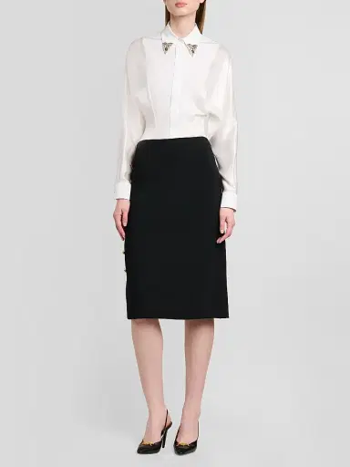 Versace Women's Informal Poplin Shirt | Thumbnail 2