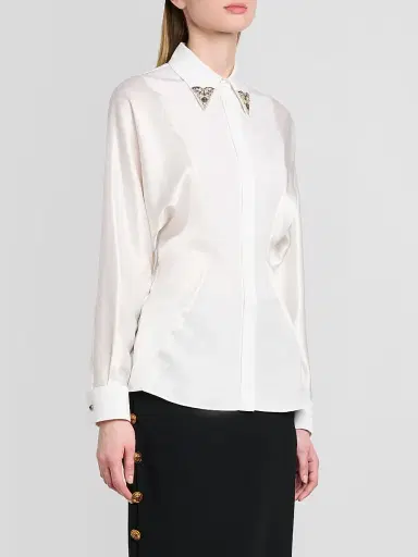 Versace Women's Informal Poplin Shirt | Thumbnail 4