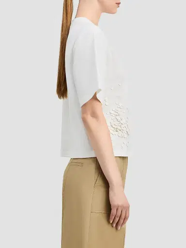 DEREK LAM 10 CROSBY Women's Luke Paillette Heavyweight Jersey T-Shirt | Thumbnail 5 DEREK LAM 10 CROSBY Women's Luke Paillette Heavyweight Jersey T-Shirt | Thumbnail 5