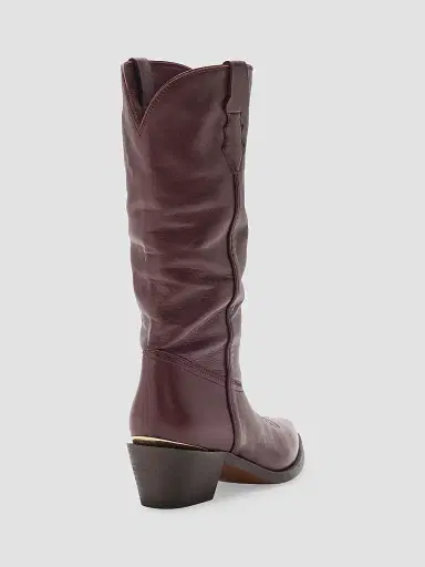 Partlow Women's Courtney 55MM Slouch Cowboy Boots | Thumbnail 2