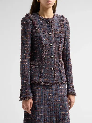 Misook Women's Fringed Jacket | Thumbnail 4