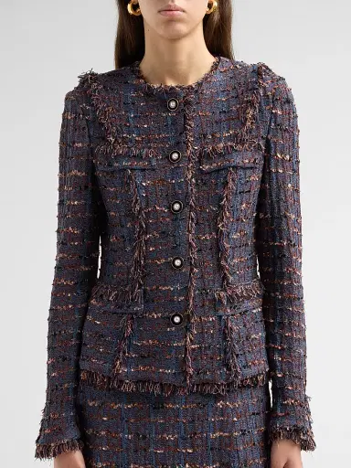Misook Women's Fringed Jacket | Thumbnail 5