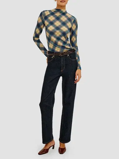 RAILS Women's Joelle Draped Plaid Top | Thumbnail 2 RAILS Women's Joelle Draped Plaid Top | Thumbnail 2