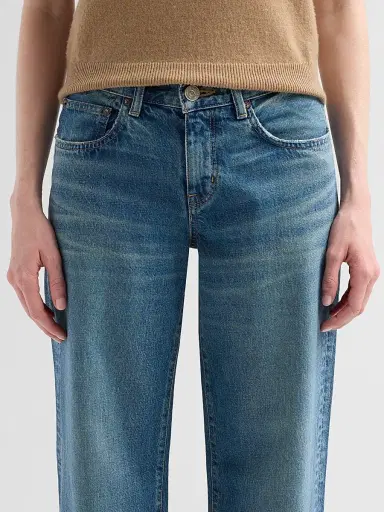 Moussy Vintage Women's Missouri Low-Rise Wide-Leg Jeans | Thumbnail 5
