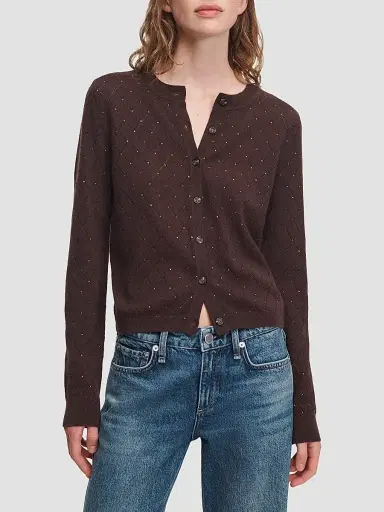 rag & bone Women's Archie Jewel Cashmere-Blend Cardigan | Thumbnail 4