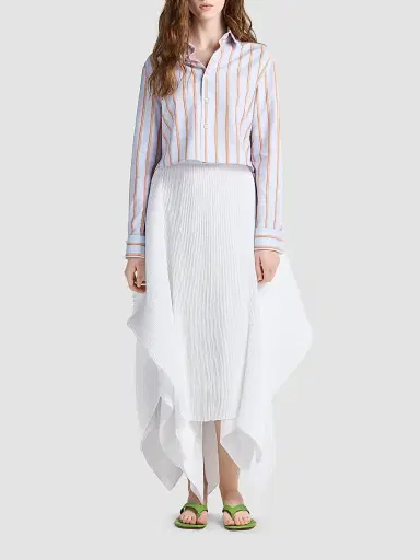 JW Anderson Women's Pleated Handkerchief-Hem Skirt | Thumbnail 2