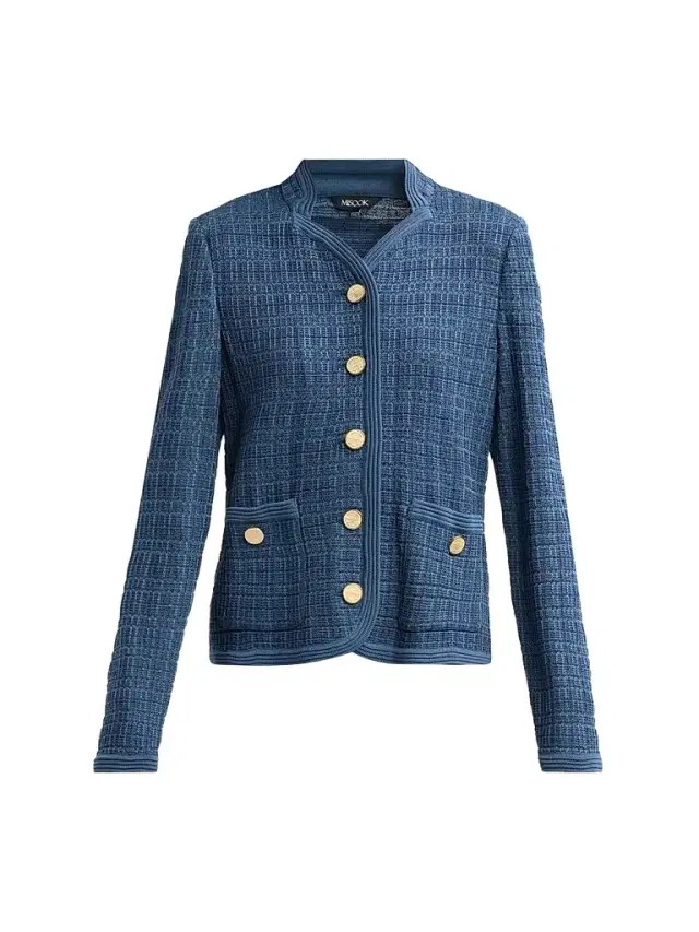 Misook Women's Tonal Tweed Knit Jacket