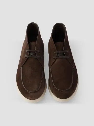 Prada Men's Suede Chukka Boots | Thumbnail 4