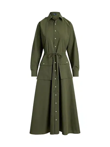 Polo Ralph Lauren Women's Cotton Canvas Utility Shirtdress | Thumbnail 1 Polo Ralph Lauren Women's Cotton Canvas Utility Shirtdress | Thumbnail 1
