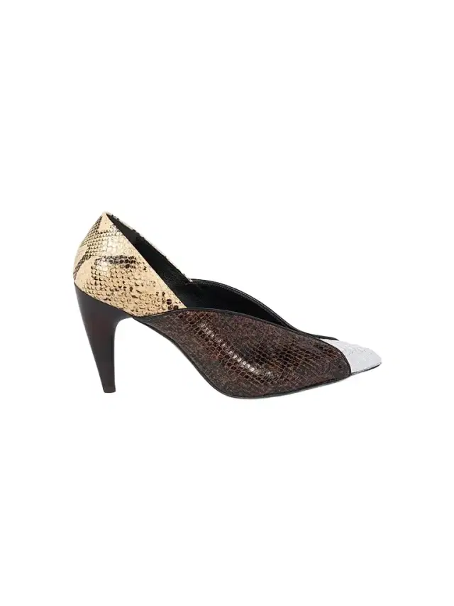 Isabel Marant Women's Luza 90MM Colorblocked Snakeskin-Embossed Leather Pumps