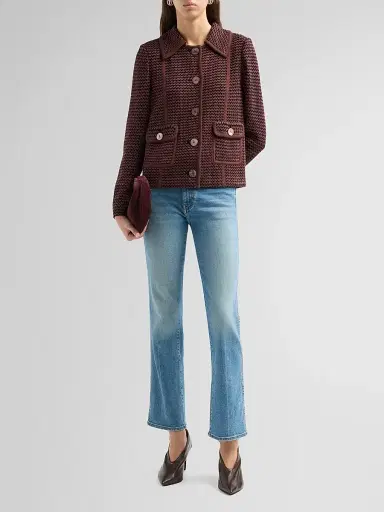 Misook Women's Zigzag Knit Relaxed Jacket | Thumbnail 2