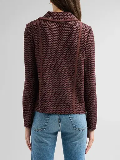 Misook Women's Zigzag Knit Relaxed Jacket | Thumbnail 3