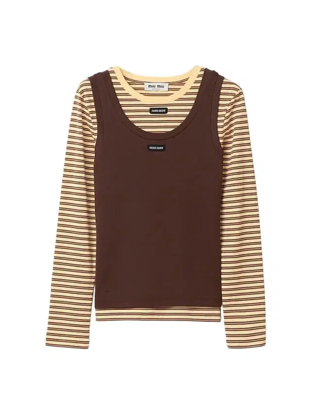 Miu Miu Women's Jersey Tank Top and T-shirt