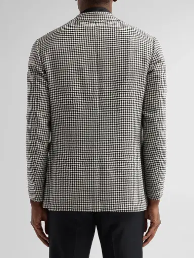 Sartorio Napoli Men's Houndstooth Wool-Alpaca-Silk Sport Coat | Thumbnail 3