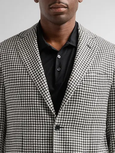 Sartorio Napoli Men's Houndstooth Wool-Alpaca-Silk Sport Coat | Thumbnail 5