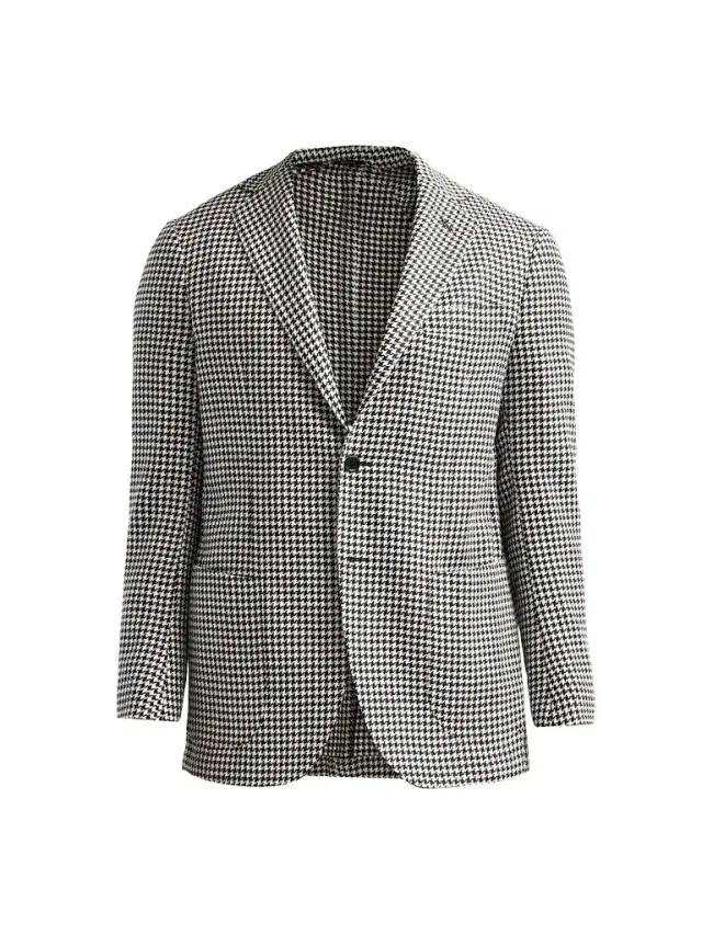 Sartorio Napoli Men's Houndstooth Wool-Alpaca-Silk Sport Coat