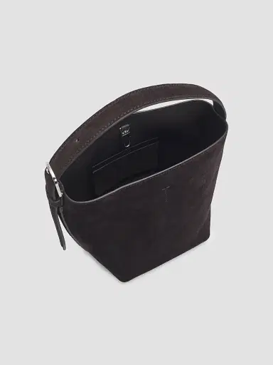 TOTEME Women's Petite Belted Suede Tote | Thumbnail 3