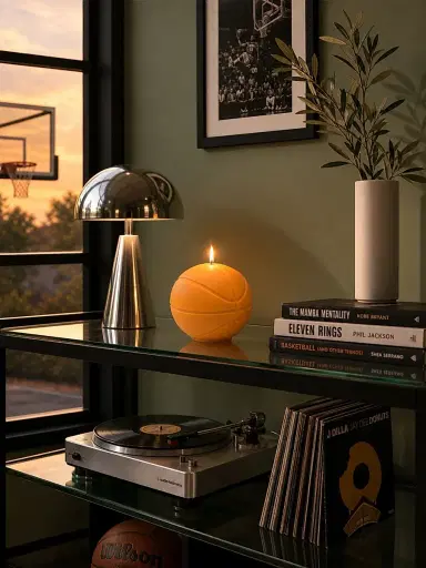Davie Ocho Candle Co. Slam Dunk Basketball Candle | Thumbnail 4