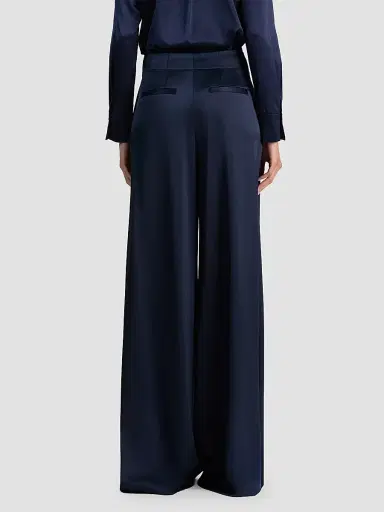 Alice + Olivia Women's Eloise Pleated-Front Wide-Leg Pants | Thumbnail 3