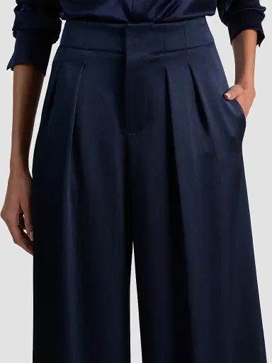 Alice + Olivia Women's Eloise Pleated-Front Wide-Leg Pants | Thumbnail 5